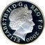 UK Five Pounds Millennium 2000 Proof KM# 1006c ELIZABETH∙II∙D∙G REG∙F∙D∙2000 IRB coin obverse