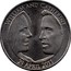 UK Five Pounds Royal Wedding 2011 KM# 1203 WILLIAM AND CATHERINE 29 APRIL 2011 coin reverse