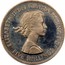 UK Five Shillings British Exhibition in New York 1960 Proof like KM# 909 ELIZABETH II DEI GRATIA REGINA F∙D∙ FIVE SHILLINGS coin obverse