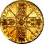 UK Guinea Anne No elephant and castle below 1709 KM# 529.1 *YEAR*∙MAG BRI∙FR ET∙HIB REG∙ coin reverse