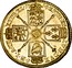 UK Guinea George I 1714 KM# 538 BRVN ∙ ET L ∙ DVX S ∙ R ∙ I ∙ A ∙ TH ET ∙ EL ∙ coin reverse
