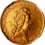 UK Guinea George I No elephant and castle below head 1726 KM# 559.2 GEORGIVS ∙ D ∙ G ∙ M ∙ BR ∙ FR ∙ ET ∙ HIB ∙ REX ∙ F ∙ D ∙ coin obverse
