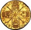 UK Guinea George I tie in hair with loop 1717 KM# 546.1 BRVN ET ∙ L ∙ DVX S ∙ R ∙ I ∙ A ∙ TH ET ∙ EL ∙ coin reverse