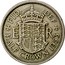 UK Half Crown Elizabeth II 1953 KM# 893 + FID∙ ∙DEF + E R E∙F C∙T HALF CROWN 1953 coin reverse