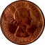 UK Half Penny Elizabeth II 1953 KM# 882 +ELIZABETH II DEI GRA:BRITT:OMN:REGINA F:D M∙G∙ coin obverse