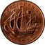UK Half Penny Elizabeth II 1953 KM# 882 HALF PENNY 1953 HP coin reverse