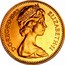 UK Half Penny Elizabeth II 1983 Proof KM# 926 D∙G∙REG∙F∙D∙1982 ELIZABETH∙II coin obverse