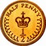 UK Half Penny Elizabeth II 1983 Proof KM# 926 HALF PENNY 1/2 coin reverse