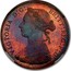 UK Half Penny Victoria 1884 KM# 754 VICTORIA D:G: BRITT: REG: F:D: coin obverse