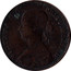 UK Half Penny Victoria Beaded border 1860 KM# 748.1 VICTORIA D:G: BRITT:REG:F:D: coin obverse