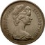 UK New 10 Pence Elizabeth II 1968 KM# 912 D∙G∙REG∙F∙D∙1980 ELIZABETH∙II coin obverse