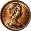 UK One Penny Elizabeth II 1984 Proof KM# 927 D∙G∙REG∙F∙D∙1982 ELIZABETH∙II coin obverse