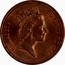 UK One Penny Elizabeth II 1986 KM# 935 ELIZABETH II D∙G∙REG∙F∙D∙1989 RDM coin obverse