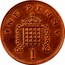 UK One Penny Elizabeth II 1996 KM# 935a ONE PENNY 1 coin reverse