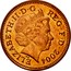 UK One Penny Elizabeth II 2004 KM# 986a ELIZABETH∙II∙D∙G REG∙F∙D∙1999 IRB coin obverse