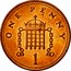 UK One Penny Elizabeth II 2004 KM# 986a ONE PENNY 1 coin reverse