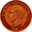 UK One Penny George VI 1937 Matte Proof KM# 845 GEORGIVS VI D:G:BR:OMN:REX F:D:IND:IMP. HP coin obverse