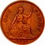 UK One Penny George VI 1937 Matte Proof KM# 845 ONE PENNY *YEAR* coin reverse