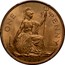 UK One Penny George VI 1951 Proof KM# 869 ONE PENNY *YEAR* coin reverse