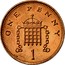 UK One Penny Magnetic 1998 KM# 986 ONE PENNY 1 coin reverse