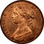 UK One Penny Victoria 1860 Without obverse signature, 15 leaves KM# 749.2 VICTORIA D:G: BRITT: REG: F:D: coin obverse