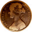 UK One Penny Victoria 1863 With small die number 2, 3, or 4 below date KM# 749.3 VICTORIA D:G: BRITT:REG:F:D: coin obverse