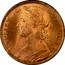 UK One Penny Victoria 1890 Proof KM# 755 VICTORIA D:G: BRITT: REG: F:D: coin obverse