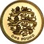 UK One Pound English Lions 2002 British Royal Mint Proof KM# 1030 ONE POUND coin reverse