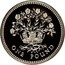 UK One Pound Northern Irish Flax 1986 Proof KM# 946a ONE POUND coin reverse
