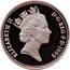 UK One Pound Royal Arms 1993 Proof KM# 964a ELIZABETH II D∙G∙REG∙F∙D∙1993 RDM coin obverse