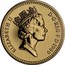 UK One Pound Thistle of Scotland 1989 Proof KM# 959 ELIZABETH II D∙G∙REG∙F∙D∙1989 RDM coin obverse