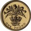 UK One Pound Thistle of Scotland 1989 Proof KM# 959 ONE POUND coin reverse
