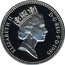 UK One Pound Welsh Leek 1985 Proof KM# 941a ELIZABETH II D∙G∙REG∙F∙D∙1985 RDM coin obverse