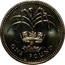 UK One Pound Welsh Leek 1985 KM# 941 ONE POUND coin reverse