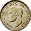 UK One Shilling English crest 1944 KM# 853 GEORGIVS VI D:G:BR:OMN:REX HP coin obverse