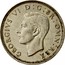UK One Shilling Scottish Crest 1945 KM# 854 GEORGIVS VI D:G:BR:OMN:REX HP coin obverse