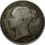 UK One Shilling Victoria 1865 KM# 734.3 VICTORIA DEI GRATIA BRITANNIAR: REG: F:D: coin obverse