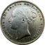 UK One Shilling Victoria 1881 KM# 734.4 VICTORIA DEI GRATIA BRITANNIAR: REG: F:D: coin obverse