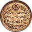 UK One Third Farthing Edward VII 1902 KM# 791 ONE THIRD FARTHING 1902 coin reverse
