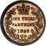 UK One Third Farthing Victoria 1868 KM# 750 ONE THIRD FARTHING coin reverse