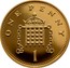 UK Penny Crowned Portcullis 2002 British Royal Mint Proof KM# 986c ONE PENNY 1 coin reverse