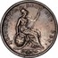 UK Penny George IV 1826 KM# 693 BRITANNIAR: REX FID: DEF: coin reverse