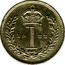 UK Penny George V 1922 Prooflike KM# 811a *YE 1 AR* coin reverse