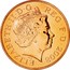 UK Penny Royal Arms Shield Puzzle 1/6 2008 Proof KM# 1107 ELIZABETH∙II∙D∙G REG∙F∙D∙2011 IRB coin obverse