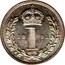 UK Penny Victoria 1891 Prooflike KM# 770 1 coin reverse