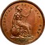 UK Penny William IV 1834 KM# 707 BRITANNIAR: REX FID: DEF: coin reverse