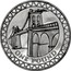 UK Pound 25th Anniversary of Decimal £1s. Menai Bridge 2005 British Royal Mint Proof KM# 1051a ONE POUND coin reverse