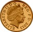UK Pound Floral emblems of Wales 2013 Proof KM# 1238b ELIZABETH II D G REG F D 2013 coin obverse