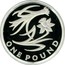 UK Pound Leek and Daffodil 2013 Proof KM# 1238a ONE POUND coin reverse