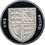 UK Pound Royal Shield 2008 British Royal Mint Proof KM# 1113c ONE POUND coin reverse